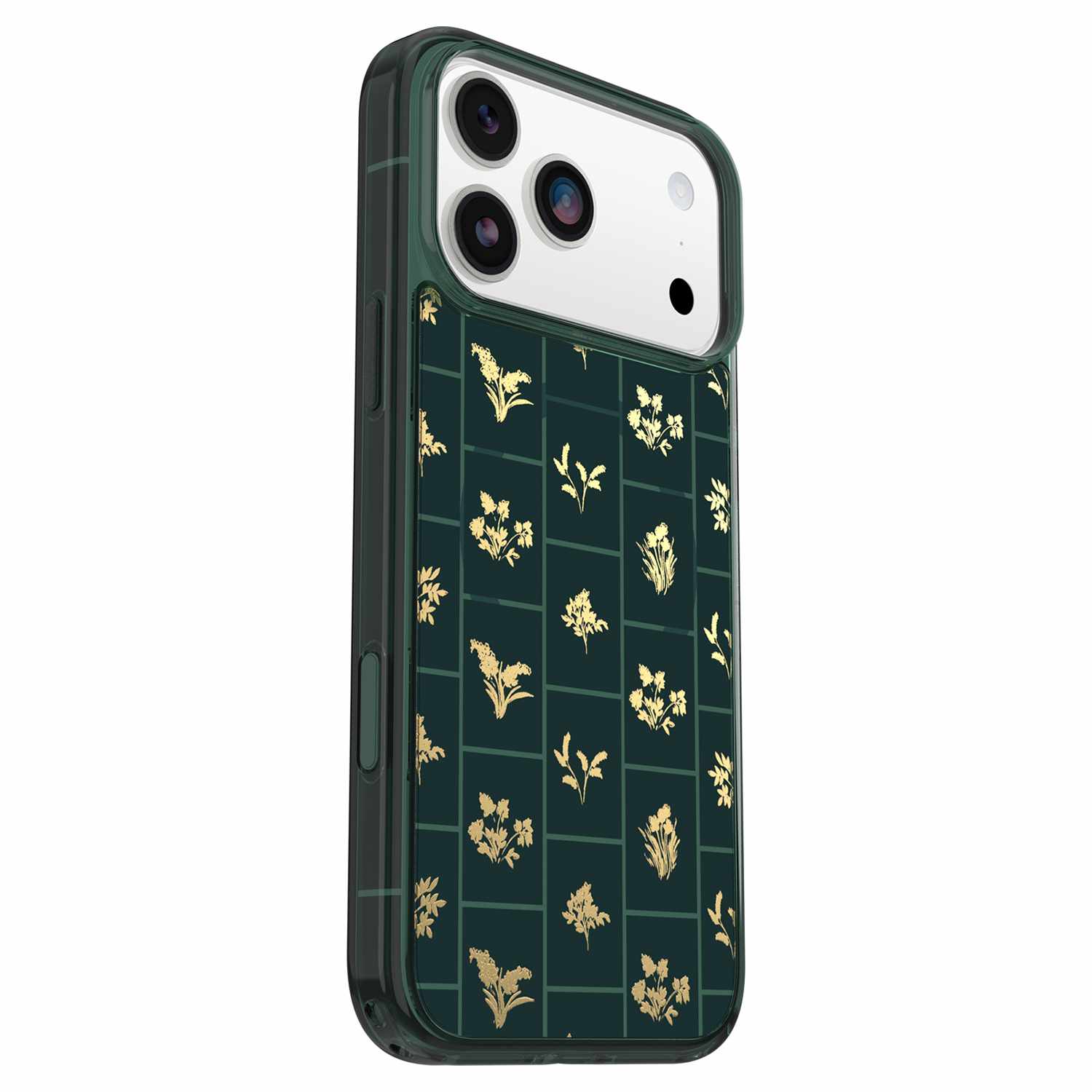 OtterBox Symmetry Clear MagSafe Case w/Camera Control Golden Bloom (Green) for iPhone 17 Pro Max