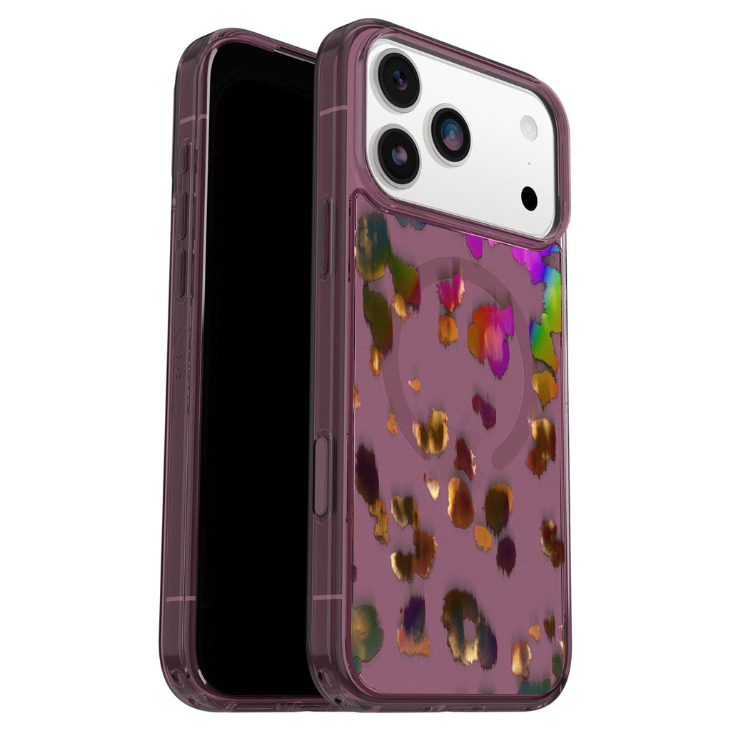 OtterBox Symmetry Clear MagSafe Case w/Camera Control Leopard Shift (Pink) for iPhone 17 Pro Max