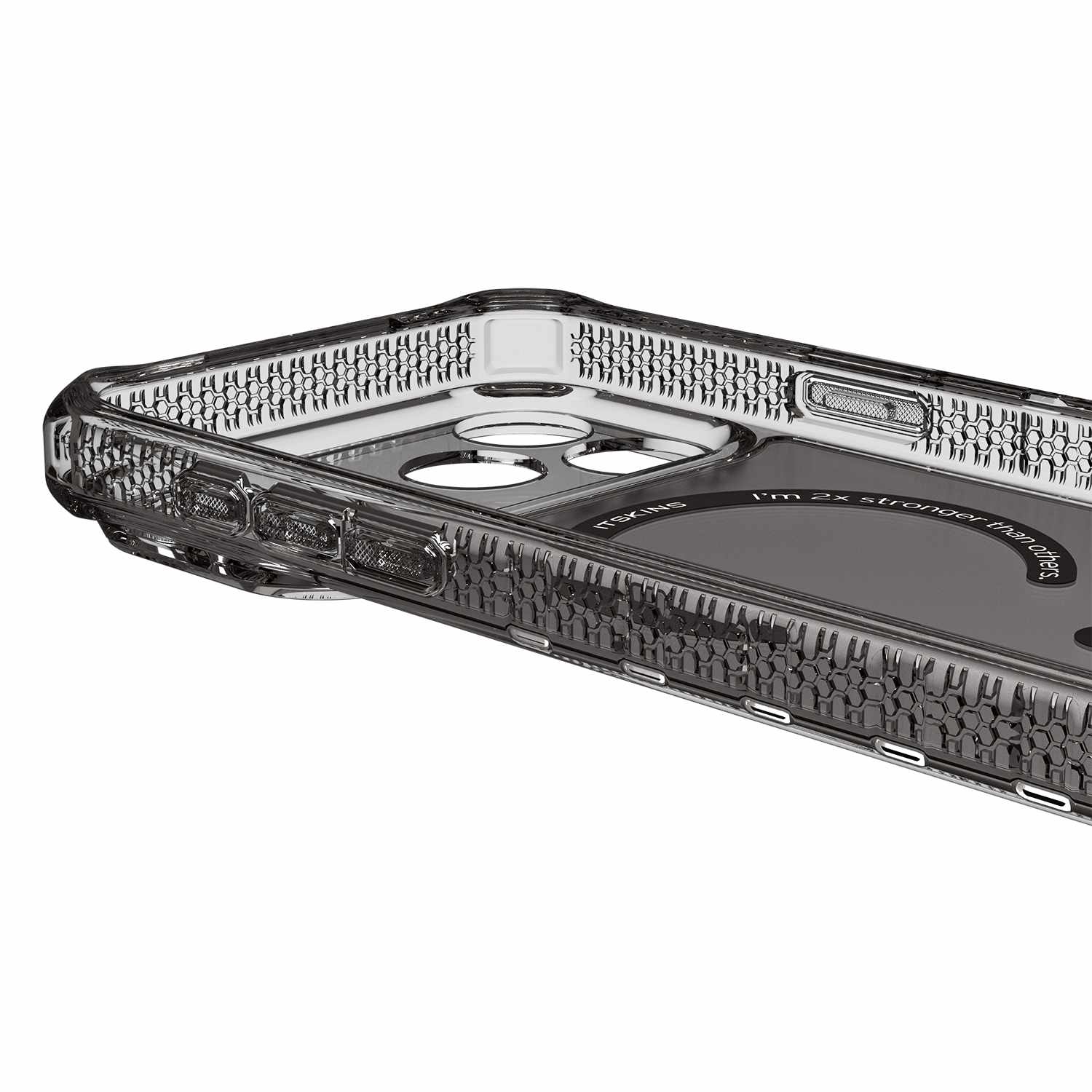 ITSKINS Hybrid_R Vapor MagSafe Case Smoke for iPhone 17 Pro