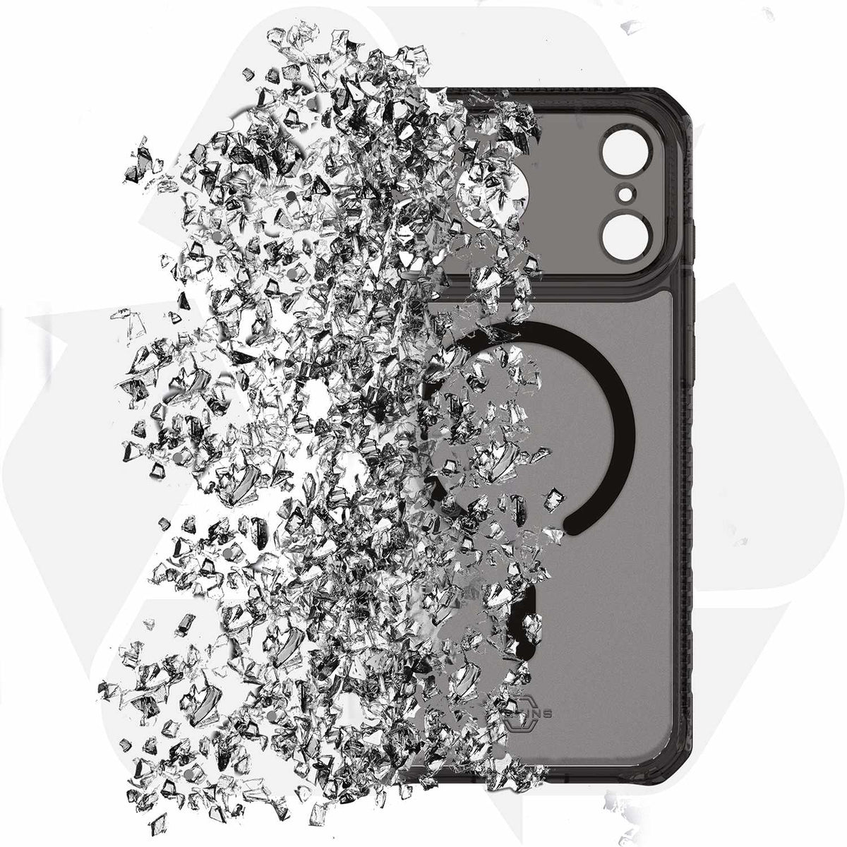 ITSKINS Hybrid_R Vapor MagSafe Case Smoke for iPhone 18 Pro/17 Pro