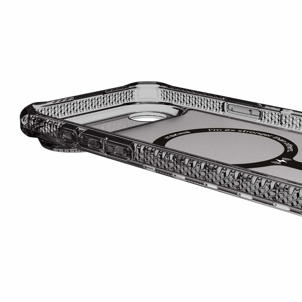 ITSKINS Hybrid_R Vapor MagSafe Case Smoke for iPhone Air