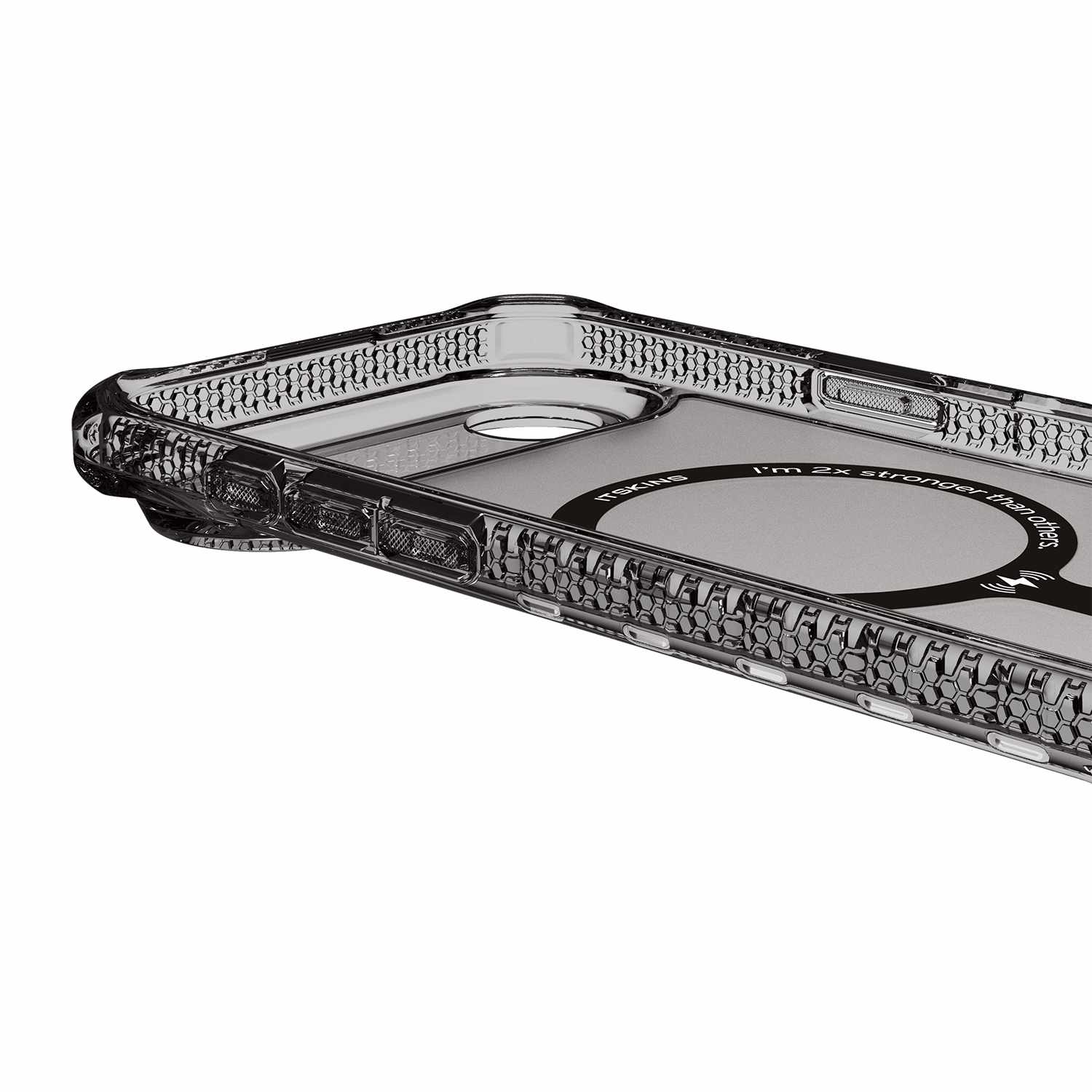 ITSKINS Hybrid_R Vapor MagSafe Case Smoke for iPhone Air