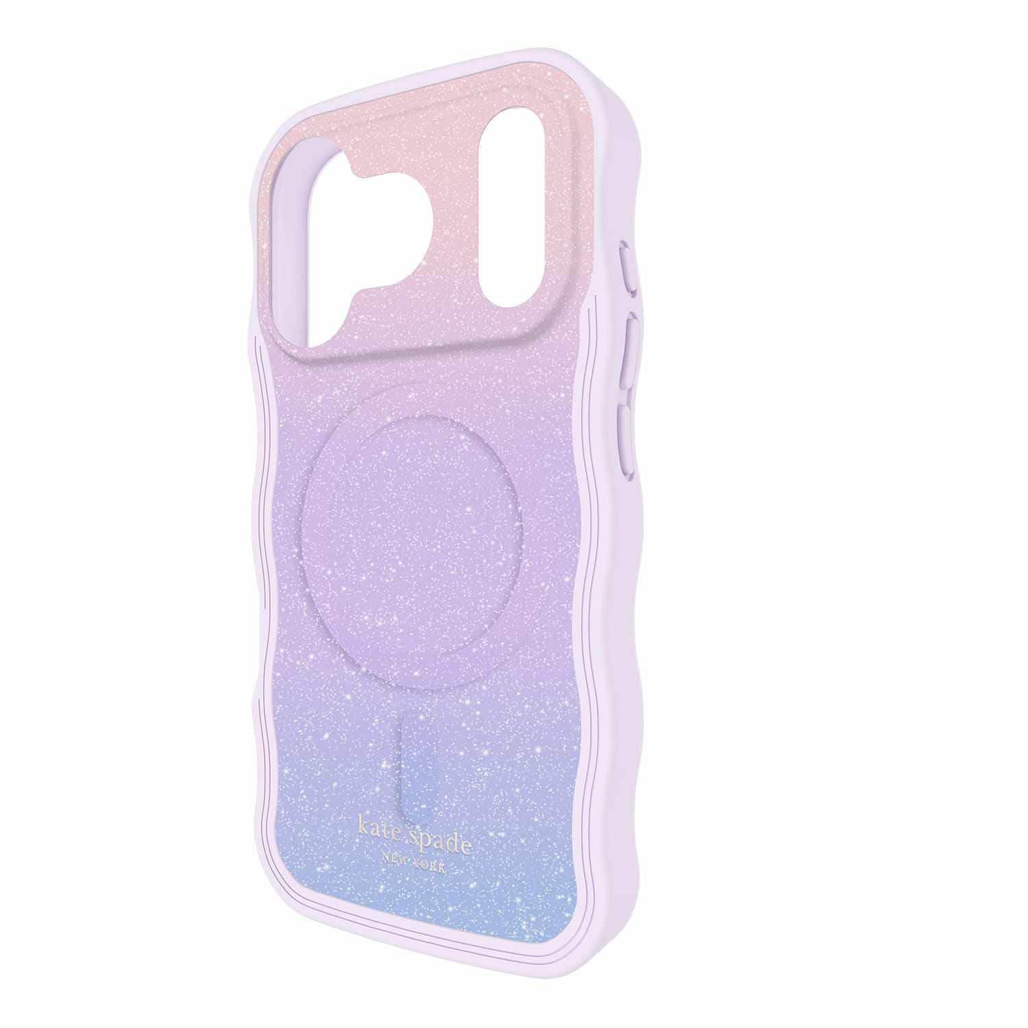 Kate Spade Wavy MagSafe Case Opal Glitter for iPhone 17 Pro