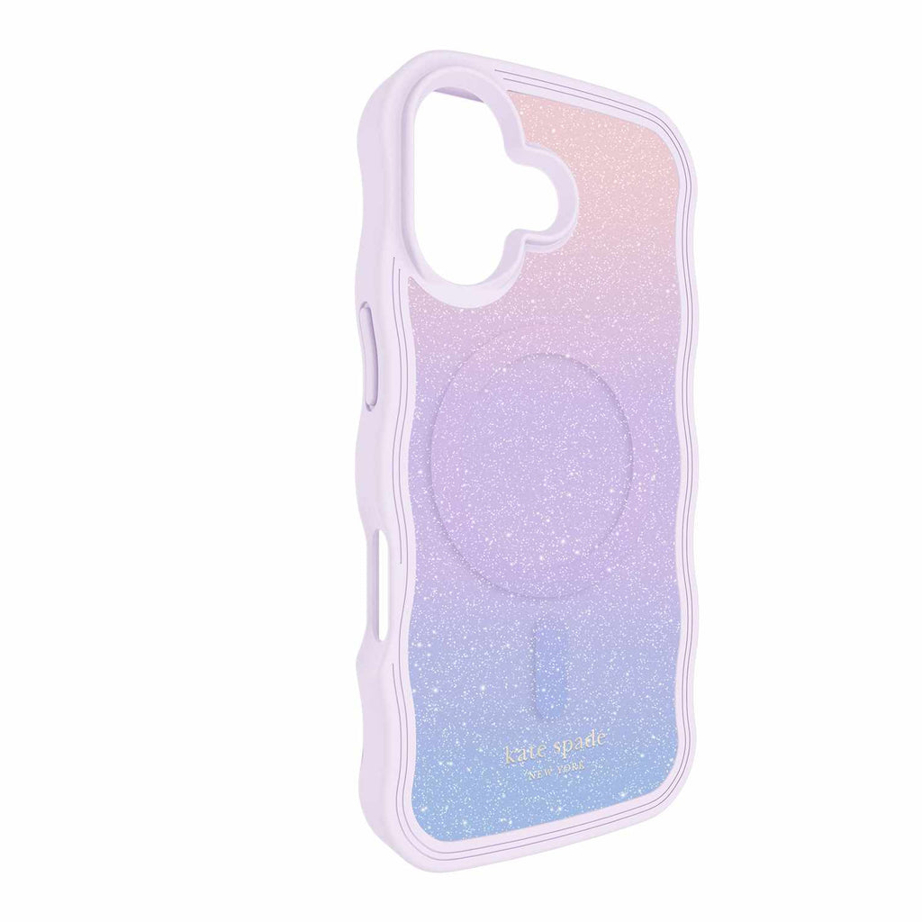 Kate Spade Wavy MagSafe Case Opal Glitter for iPhone 17