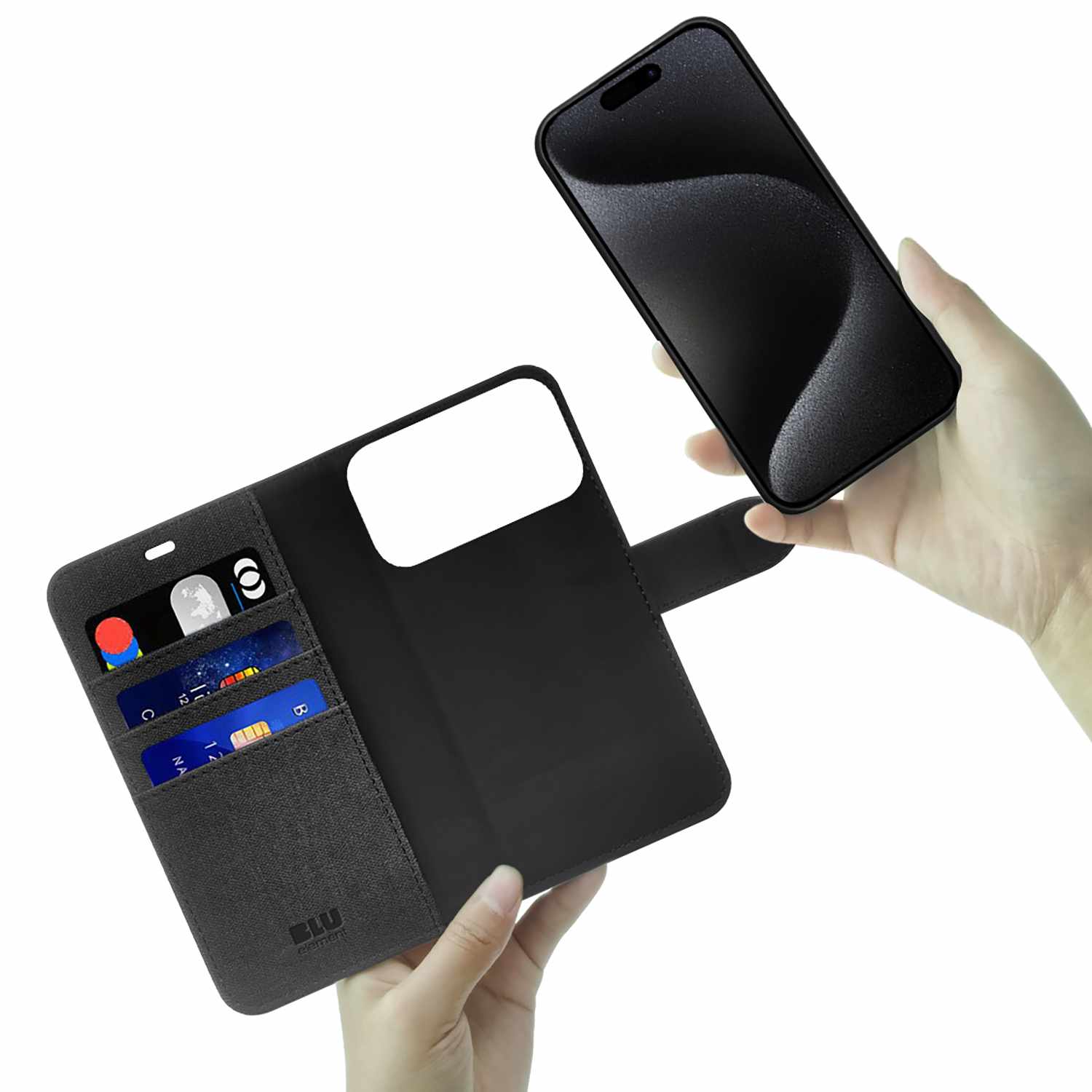 Blu Element Folio 2-in-1 MagSafe Case Black for iPhone 17 Pro