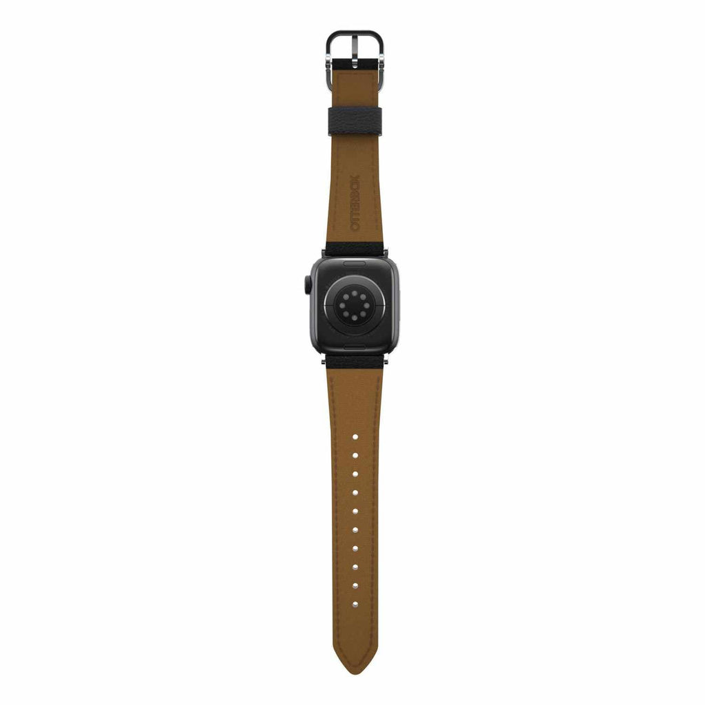 OtterBox Symmetry Cactus Leather Watch Band Noir Ash for Apple Watch 45/44/42 mm