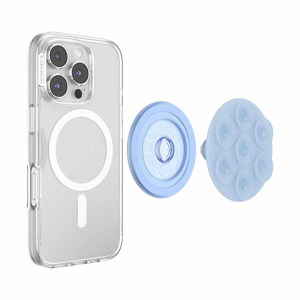 PopSockets PopGrip Suck-Up for MagSafe Round with Adapter Frost - GekkoTech