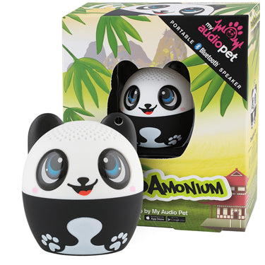 My Audio Pet Bluetooth Speaker Panda - PANDAmonium TWS & Lanyard Included 3 Watts Built in Mic Selfie Remote