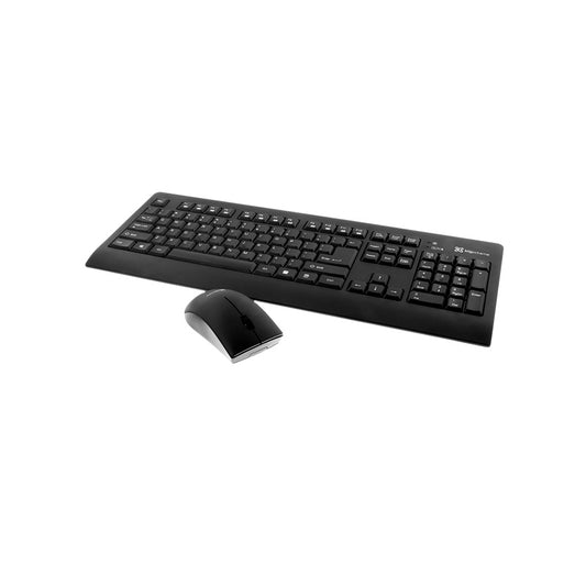 Klipxtreme Keyboard & Mouse Combo Kit Wireless Set 2.4Ghz Water Resistant Design PC
