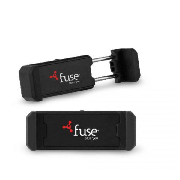 Fuse Car Universal Vent Clip Mount Adjustable & Fits up to 3.5 Inches Wide with 360° Rotation for Various Viewing Angles - Black - GekkoTech