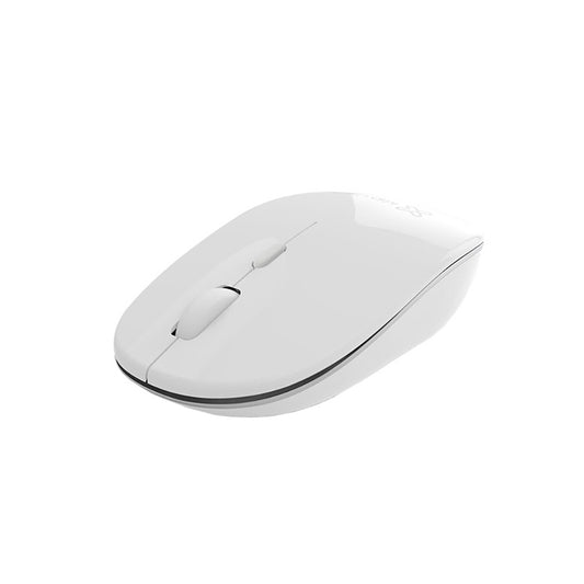Klipxtreme Mouse Wireless Slim 2.4Ghz HD Optical Sensor 1600dpi 4 Buttons Ambidextrous USB Nano Dongle - White