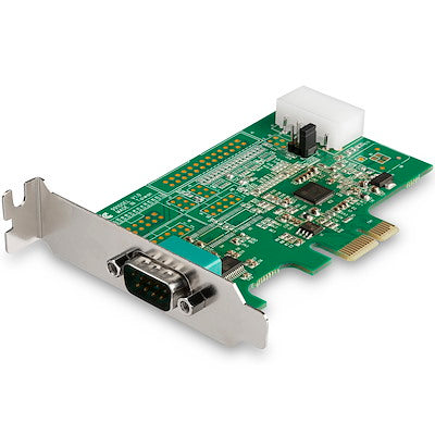 StarTech Network Serial Adapter Card - 1-port PCI Express RS232 PCIe to Serial DB9 - 16950 UART - Low Profile