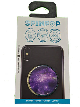 Spinpop Expanding Stand & Grip Purple Nebula - Single