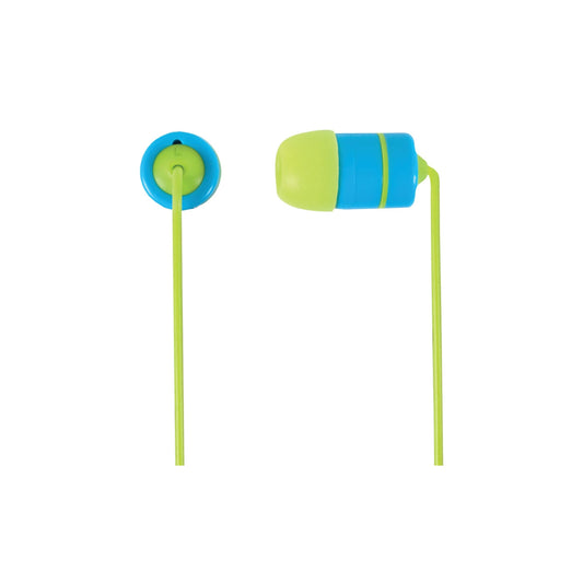 Koss Earbud Noise Isolating 3.5mm RUK20b Multiple Ear Cushion Sizes - Blue/Green