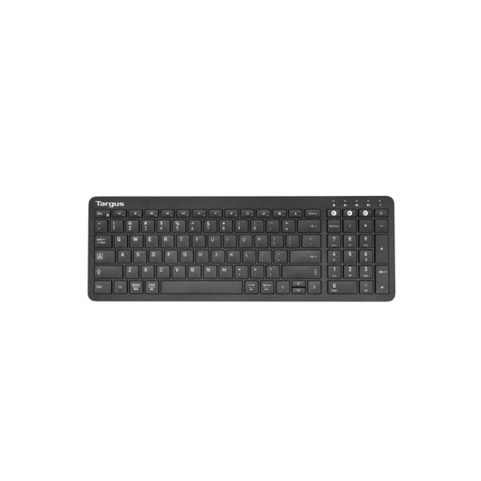 Targus Keyboard Bluetooth Antimicrobial Midsize Slim Multi-Device up to 3 PC/Mac - Black