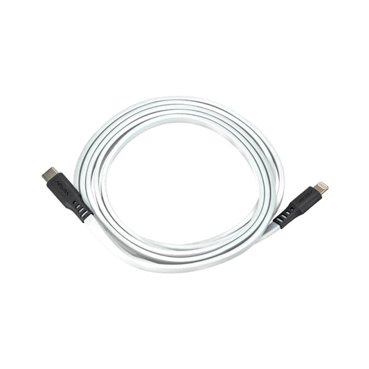 Ventev Charge & Sync Lightning MFI to USB-C Cable 3.3ft Flat - White