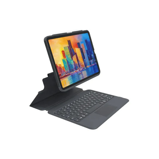 Zagg iPad 10.9 (10th Gen) 2022 Pro Keys Wireless Keyboard with Detachable Case - Charcoal