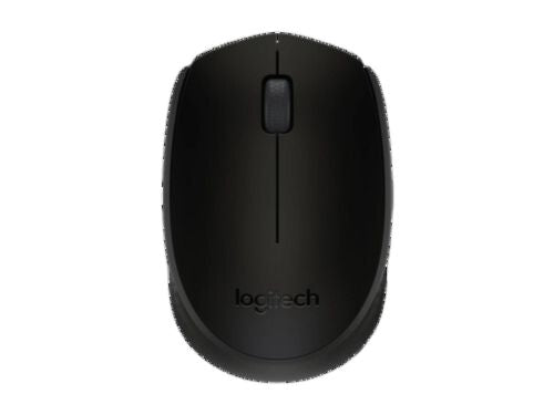 Logitech Mouse Wireless 2.4Ghz M170 Ambidextrous 3 Button with Scroll 1000dpi PC/Mac/Chrome/Linux - Black
