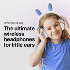 HyperGear Bunny Tracks Kids Bluetooth Wireless Headphones with LED Rabbit Ears - GekkoTech
