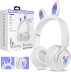 HyperGear Bunny Tracks Kids Bluetooth Wireless Headphones with LED Rabbit Ears - GekkoTech