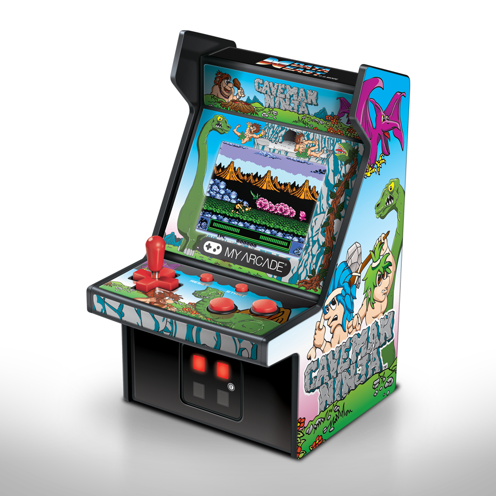 My Arcade Caveman Ninja Micro Player - 6.75 Inch Mini Retro Arcade Machine Cabinet - GekkoTech