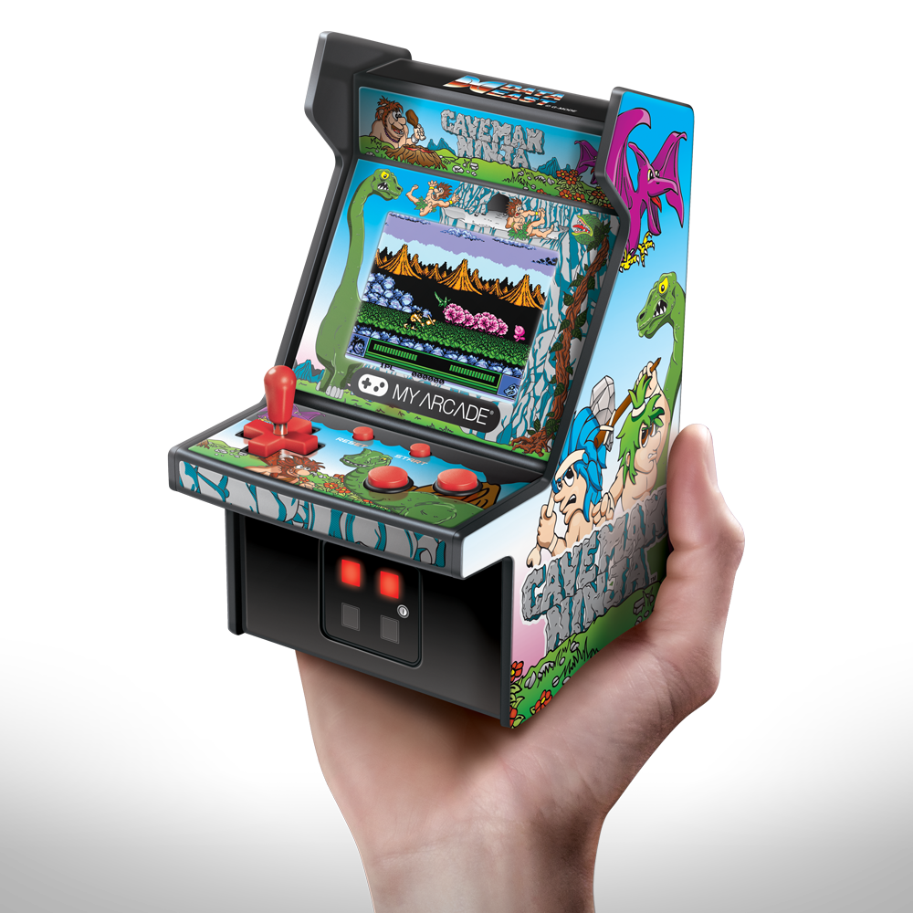 My Arcade Caveman Ninja Micro Player - 6.75 Inch Mini Retro Arcade Machine Cabinet