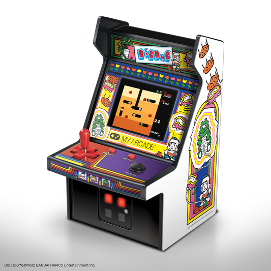My Arcade Dig Dug Micro Player - Mini armoire de machine d'arcade rétro de 6,75 pouces 
