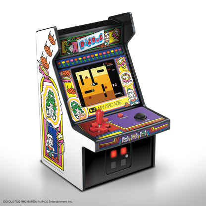 My Arcade Dig Dug Micro Player - 6.75 Inch Mini Retro Arcade Machine Cabinet - GekkoTech