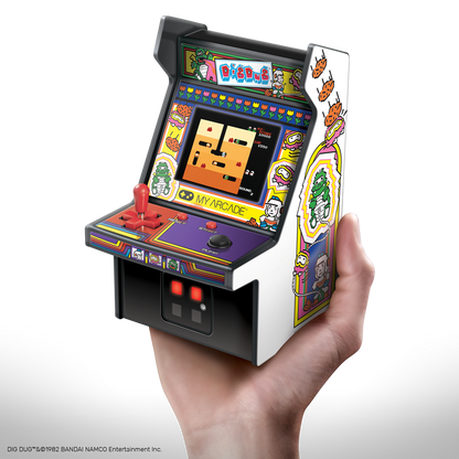 My Arcade Dig Dug Micro Player - 6.75 Inch Mini Retro Arcade Machine Cabinet