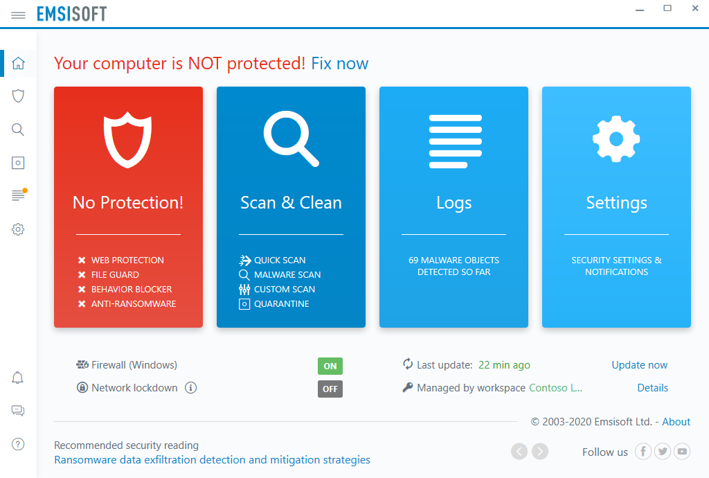 EMSISOFT Anti-Malware - 3 PC | 1 Year - GekkoTech